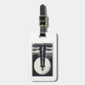 Devils Island Lighthouse Wisconsin Moon Gepäckanhänger (Vorderseite vertikal)