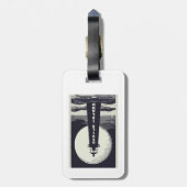 Devils Island Lighthouse Wisconsin Moon Gepäckanhänger (Rückseite vertikal)