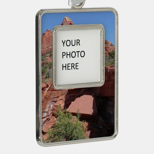 Devil's Kitchen in Sedona Arizona Rahmen-Ornament Silber (Rechts)