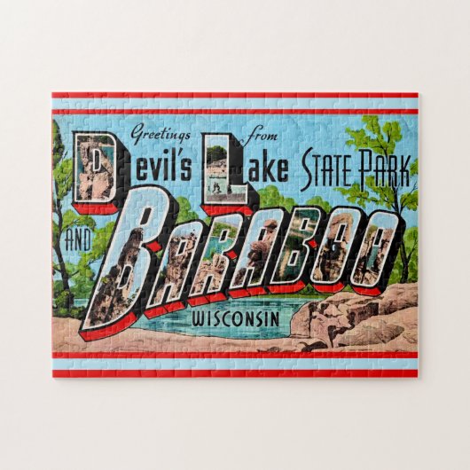 Devil's Lake Baraboo WI  11x14 Puzzle (Horizontal)