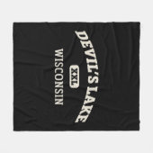 Devil's Lake College Style Rock Climbing Area Desi Fleecedecke (Vorderseite (Horizontal))