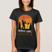 Devils Lake North Dakota Fishing T-Shirt (Vorderseite)