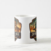 Devils Lake, North Dakota | VINTAG Kaffeetasse (Mittel)