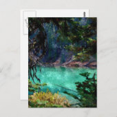 Devils Lake, Oregon Artwork Postkarte (Vorne/Hinten)