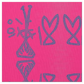 Devils Lake Pictograph Red Stoff (Nahaufnahme)