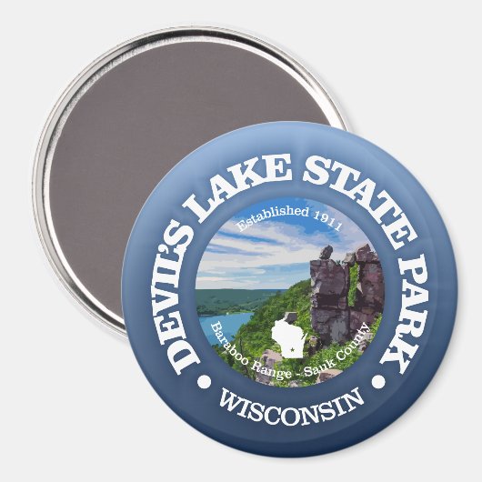 Devils Lake SP Magnet (Vorderseite/Rückseite)