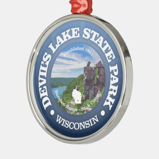 Devils Lake SP Ornament Aus Metall (Links)