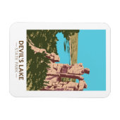 Devil's Lake Staat Park Wisconsin Devils Doorway Magnet (Horizontal)