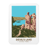 Devil's Lake Staat Park Wisconsin Devils Doorway Magnet (Vertikal)