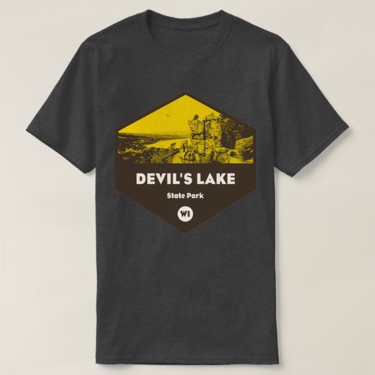 Devils Lake Staat Park Wisconsin T-Shirt (Design vorne)