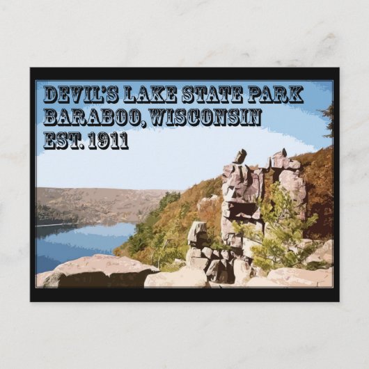 Devil's Lake State Park Postkarte (Vorderseite)