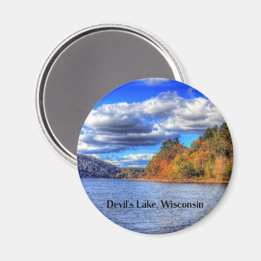 Devil's Lake, Wisconsin Magnet (Vorderseite/Rückseite)
