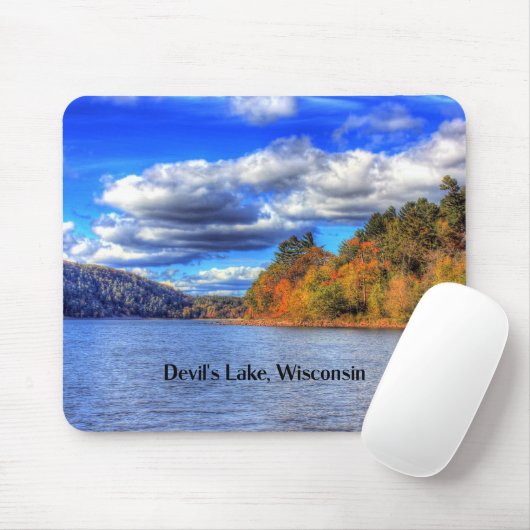 Devil's Lake, Wisconsin Mousepad (Mit Mouse)