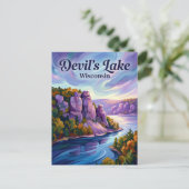 Devil's Lake Wisconsin Postkarte (Stehend Vorderseite)