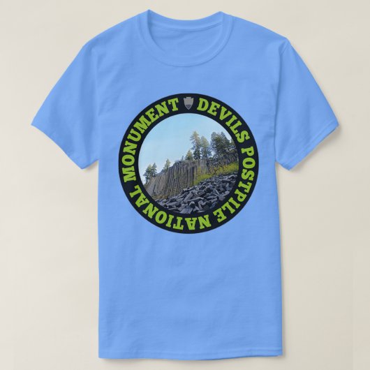 Devils Postpile National Monument Circle T-Shirt (Design vorne)