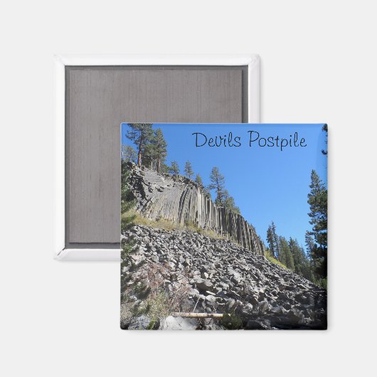 Devils Postpile National Monument Magnet (Vorderseite/Rückseite)