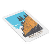 Devils Postpile National Monument Vintag Magnet (Rechte Seite)