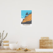 Devils Postpile National Monument Vintag Poster (Küche)