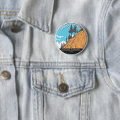 Devils Postpile National Monument Vintage Button (Beispiel)