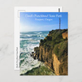 Devil's Punchbowl Staat Park, Newport, Oregon Post Postkarte (Vorne/Hinten)