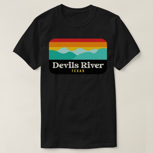 Devils River Staat Natural Area Texas Fishing Kaya T-Shirt (Design vorne)