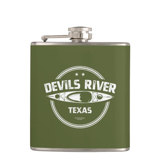 Devils River Texas Kajaking Flachmann (Vorderseite)