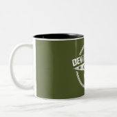 Devils River Texas Kayaking Zweifarbige Tasse (Links)