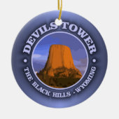 Devils Tower 3 Keramik Ornament (Vorne)