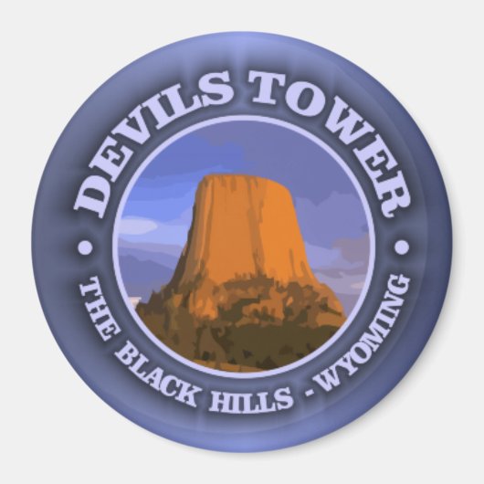 Devils Tower 3 Magnet (Vorne)