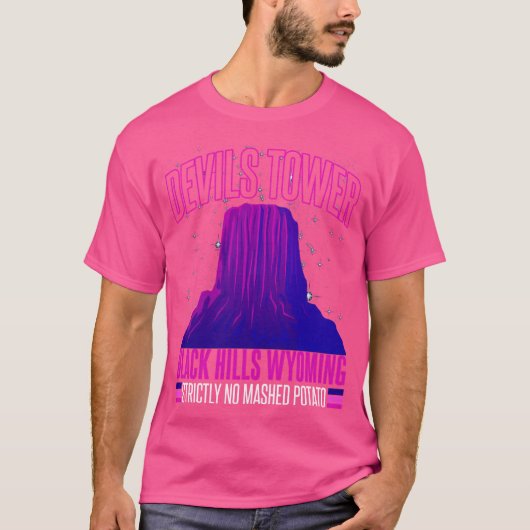 Devils Tower Black Hills Wyoming T-Shirt (Vorderseite)