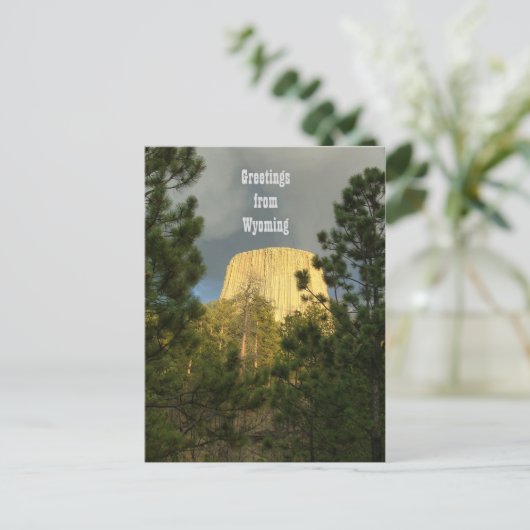Devils Tower - Grüße von Wyoming Postkarte (Stehend Vorderseite)
