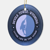 Devils Tower Keramik Ornament (Links)