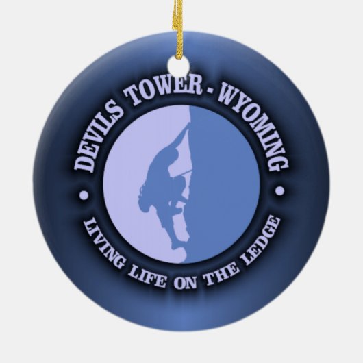 Devils Tower Keramik Ornament (Hinten)