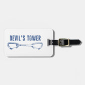 Devil's Tower Kletter-Quickdraw Gepäckanhänger (Vorderseite horizontal)