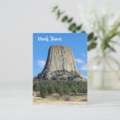 Devils Tower Magnet Postkarte (Stehend Vorderseite)