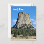 Devils Tower Magnet Postkarte (Vorne/Hinten)