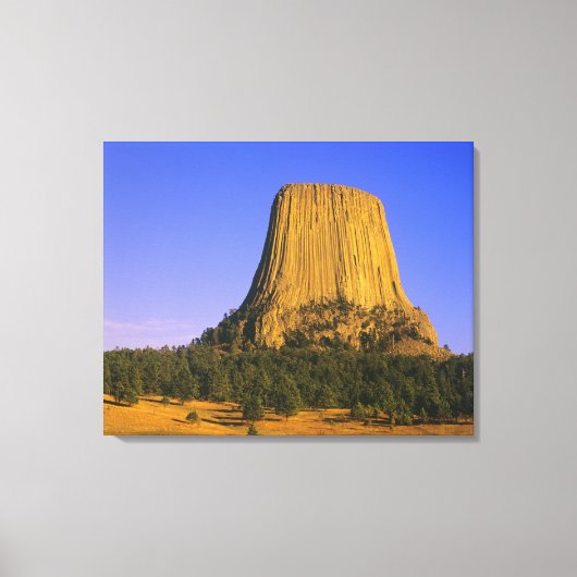 Devils Tower National Monument in Wyoming Leinwanddruck (Vorderseite)