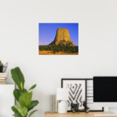 Devils Tower National Monument in Wyoming Poster (Heimbüro)