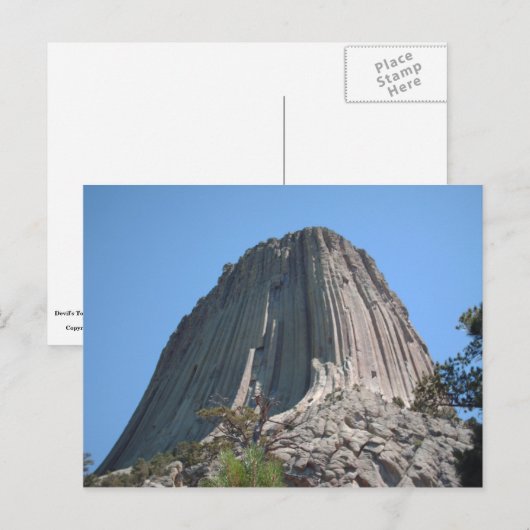 Devil's Tower National Monument Postcard Postkarte (Vorne/Hinten)