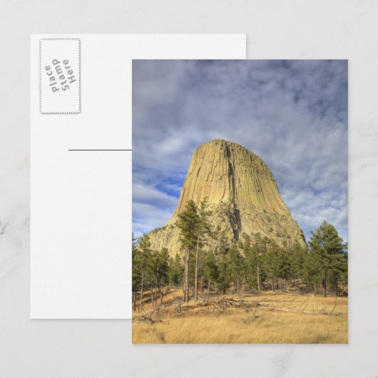 Devils Tower National Monument Postkarte (Vorne/Hinten)