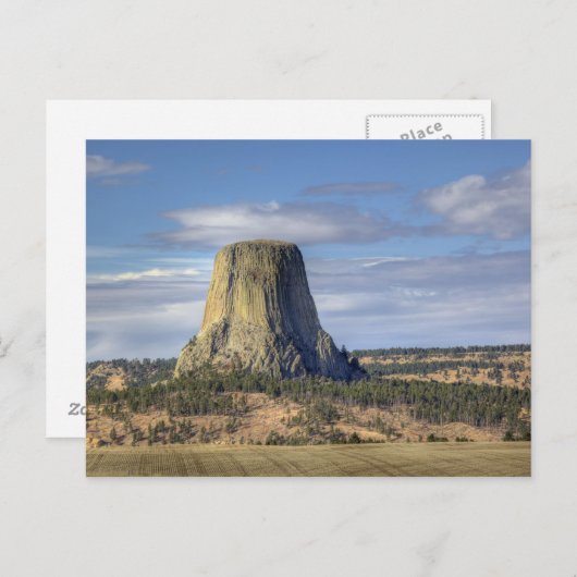 Devils Tower National Monument Postkarte (Vorne/Hinten)
