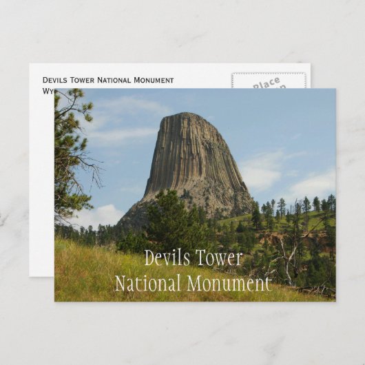 Devils Tower National Monument Postkarte (Vorne/Hinten)
