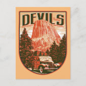 Devils Tower National Monument Postkarte (Vorderseite)