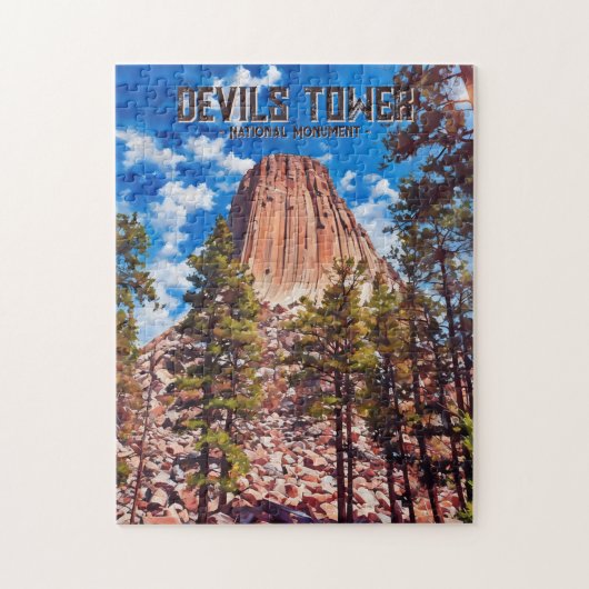 Devils Tower National Monument Puzzle (Vertikal)