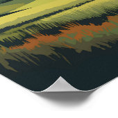 Devils Tower National Monument Reisen Vintag Poster (Ecke)