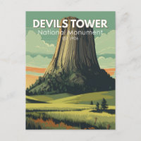 Devils Tower National Monument Reisen Vintag