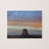 Devils Tower National Monument, Sturm bei Sonnenun Puzzle (Horizontal)