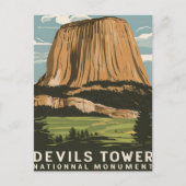 Devils Tower National Monument Travel Postkarte (Vorderseite)