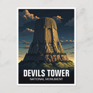Devils Tower National Monument Travel Wyoming Postkarte
