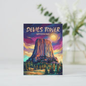 Devils Tower National Monument USA Postkarte (Stehend Vorderseite)